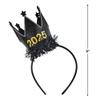 Amscan 2025 NYE Black & Gold Crown Headband (9") 1 Piece - Perfect New Year's Eve Party Accessory view 2