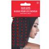 Amscan Shiny Red Hair Gems (4mm - 6mm) Pack of 50 - Perfect for Elegant Hairstyles and DIY Hair Accessories view 1