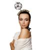 Amscan Spinning Disco Ball Happy New Year Headband (9") 1 Piece - Black, Silver & Gold, Ultimate NYE Party Accessory view 3
