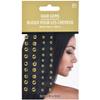 Amscan Shiny Gold Hair Gems (4mm - 6mm) Pack of 50 - Perfect for Elegant Hairstyles and DIY Hair Accessories view 1