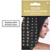 Amscan Shiny Gold Hair Gems (4mm - 6mm) Pack of 50 - Perfect for Elegant Hairstyles and DIY Hair Accessories view 2