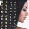 Amscan Shiny Gold Hair Gems (4mm - 6mm) Pack of 50 - Perfect for Elegant Hairstyles and DIY Hair Accessories view 3