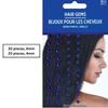 Amscan Shiny Blue Hair Gems (4mm - 6mm) Pack of 50 - Perfect for Elegant Hairstyles and DIY Hair Accessories view 2