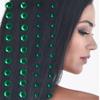 Amscan Shiny Green Hair Gems (4mm - 6mm) Pack of 50 - Perfect for Elegant Hairstyles and DIY Hair Accessories view 3
