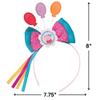 Amscan Peppa Tea Party Multicolor Deluxe Headband (8" x 7.75") 1 Piece - Perfect Party Hair Accessory for Kids view 2