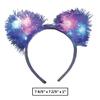 Amscan Tinsel PomPom Multicolor Light-Up Headband (7" x 7" x 1") 1 Piece - Festive Party Accessory view 2