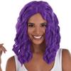 Amscan Vibrant Purple Body Wave Wig - 1 Piece - One Size Fits All, Perfect for Parties, Cosplay, and Everyday Fashion view 1