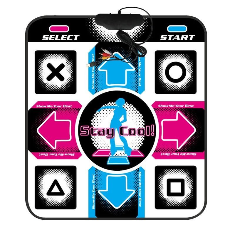 YtotY PC USB Dancing Mat, Non Slip DDR USB Dance Pad Controller with USB Cable, Fitness Body Building Dancing Mat, for PC Windows 98/2000/ XP/ 7