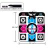 YtotY PC USB Dancing Mat, Non Slip DDR USB Dance Pad Controller with USB Cable, Fitness Body Building Dancing Mat, for PC Windows 98/2000/ XP/ 7 view 3