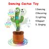 Dancing Cactus Kids Toy for Baby Boys and Girls Gifts Talking Cactus Toys Mimicking Recording Repeating What You Say and Sing Talking Musical Plush Toys with English Songs and LED Light Smart Toy view 2