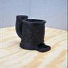 Wizards Dice Tower with Can Cozy & Storage - DND Dice Tower - Tabletop RPG Dice Organizer - Dragon Dice Tower for Beer, Wine, Cider, Coffee, Hot Chocolate (Black) view 2