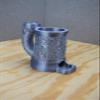 Wizards Dice Tower with Can Cozy & Storage - DND Dice Tower - Tabletop RPG Dice Organizer - Dragon Dice Tower for Beer, Wine, Cider, Coffee, Hot Chocolate (Silver) view 2