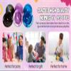 Zugar Land Colorful Rubber Marble Poppers - 24 Pack (1.75") Pop-Up Half Balls with Marble Tie Dye Color Designs. Retro 90s Kid Toys Party Favor (24 Pack) view 4