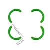 ABZEKH Drone Accessories Propeller Guard for DJI Avata 2 Drone Accessories for Quick-Release Prop Protector for Anti-Collision Bumper Protective Propeller Guards(Green) view 1