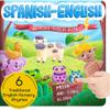 Bilingual Spanish Books for Toddlers 1-3, Six (6) Nursery Rhymes in Spanish & English | Interactive Baby Sound Book | Educational Learning Toys | Libros para nios en espaol - Spanish Traditional view 1