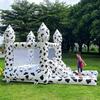 BOZHOUYUPIN Cow Printed 13x8x8ft Inflatable Bounce Castle Jumping House Party for Fun view 1