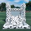 BOZHOUYUPIN Cow Printed 13x8x8ft Inflatable Bounce Castle Jumping House Party for Fun view 2