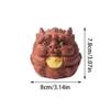 SOPAMI Kung Fu Tea Set Purple Sand Tea Pet Lucky Beast Creative Dragon Statue Crafts Ornaments Tea Play Tea Table Desktop Decoration Mascot Desktop Pet view 2