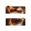 XZDHL Basketball on Fire and Water Flame Splashing Baby bow headband, good elasticity, keep baby warm, make your baby more lovely, Black view 2