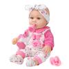 XFEYUE 12" Baby Doll with Pink Bowknot Clothing Set,12 Inch Realistic Baby Dolls with Clothes and Accessories,Pacifier Bottle Toy Pretend Play Collection for 3+ Child Girls Gifts view 1