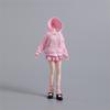 1/12 Scale Female Clothes,JK Uniform Zipper Pink Hoodie Pleated Skirt Clothes Outfit Costume for 6" Female Soldier Action Figure Body Dolls Collection view 1