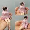 1/12 Scale Female Clothes,JK Uniform Zipper Pink Hoodie Pleated Skirt Clothes Outfit Costume for 6" Female Soldier Action Figure Body Dolls Collection view 2