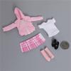 1/12 Scale Female Clothes,JK Uniform Zipper Pink Hoodie Pleated Skirt Clothes Outfit Costume for 6" Female Soldier Action Figure Body Dolls Collection view 3