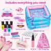 Kids Spa Kit for Girls, Foot Spa Day Kit for Girls, Girl Stuff for Manicures Pedicure, Nail Art Salon Kit Christmas Birthday Gift for 6 7 8 9 10-12 Years Old Girl view 2