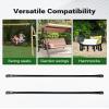 31.5inch/80cm Garden Swing Replacement Rods(2PCS), Metal Material, Black Powder Coating Round Rods, Fit for Hanging Swing Seat to Frame view 3