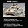 Ssccgym US M2A2 Bradley Large Remote Control Tank RC Battle Light Tank 1/16 War Military Vehicle Simulation Smoke No-Shooting Sound Effect Collection Model 44CM (Metal Upgraded Version) view 3
