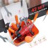 Kids Tool Play Set,Electric Screwdriver Toy with Box, 42pcs Toddler Electronic Toy Drill Kits, Pretend Play Construction Tools for Boy Girl Halloween Present Birthday Dress Up Party view 4