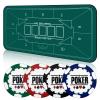 Nmroim Poker Table Top Texas Hold'em Professional Portable Poker Mat for Table,Non-Slip to Reduce Noise with Storage ag and Coaster for Poker Games (71 X 36 Inch) view 1