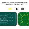 Nmroim Poker Table Top Texas Hold'em Professional Portable Poker Mat for Table,Non-Slip to Reduce Noise with Storage ag and Coaster for Poker Games (71 X 36 Inch) view 4
