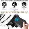 Soar Forge Sanctum Dice Box - Premium Case & Dice Tray for DND - Phone/Pen Slot, Magnetic Lid and Storage for your Sets, Mini's and More - Felt-Lined Vault Holder for D&D and RPG (Blue) view 3
