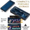Soar Forge Sanctum Dice Box - Premium Case & Dice Tray for DND - Phone/Pen Slot, Magnetic Lid and Storage for your Sets, Mini's and More - Felt-Lined Vault Holder for D&D and RPG (Blue) view 4