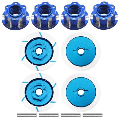 4Pcs Hexagonal Nuts, M4 Aluminum Alloy RC Wheel Hex Nuts & Aluminum Alloy RC 12mm Hex Hub Wheel Rim Brake Disc
