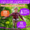 Zipline Kit for Kids and Adutls, Stainless Steel Pulley,Slackline 56ft with Zipline,Zip Lines for BackyardZip Line Kit with Climbing Rope Swing view 3