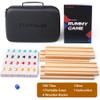 ELONGDI Rummy Cube Game Set with 4 Wooden Racks,106 Rummy Tiles and Portable Case,Classic Travel Board Games for Family Adults and Kids view 4