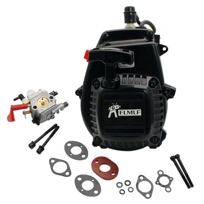 FLMLF 2-Stroke 4-Hole 11HP 32CC Reed Case Engine & WT 1191 Carburetor for 1/5 HPI ROFUN ROVAN KM Baja LT FG GoPed RedCat Rc Car Parts