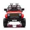 12V Ride On Car for Kids Electric Vehicle Toddlers Battery Powered Truck Car Toy with Remote Control, 4-Wheel Suspension, Battery Display, LED Lights, Music, for Boys Girls, Red view 1