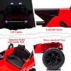 12V Ride On Car for Kids Electric Vehicle Toddlers Battery Powered Truck Car Toy with Remote Control, 4-Wheel Suspension, Battery Display, LED Lights, Music, for Boys Girls, Red view 3