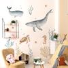 NXUEBDU Ocean Wall Decals Whale Shark Under The Sea Wall Stickers Peel and Stick Underwater Murals Baby Nursery Room Kids Bedroom Decor view 1