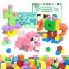 Apluses 99PCS Magnet Toys for Girls Boys, Sensory STEM Magnetic Blocks Building Toys for Kids, Preschool Learning Montessori Toys for 3+ Year Old, Toddler Age 3-5 5-7 view 1