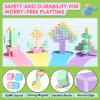 Apluses 99PCS Magnet Toys for Girls Boys, Sensory STEM Magnetic Blocks Building Toys for Kids, Preschool Learning Montessori Toys for 3+ Year Old, Toddler Age 3-5 5-7 view 3