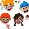 WOBOX 83 Pcs Children's Felt Expression Face DIY Activity Toy, Children's Social Emotional Learning Activity Expression Board Emotional Expression, Educational Puzzle Game Early Education view 1