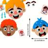 WOBOX 83 Pcs Children's Felt Expression Face DIY Activity Toy, Children's Social Emotional Learning Activity Expression Board Emotional Expression, Educational Puzzle Game Early Education view 2