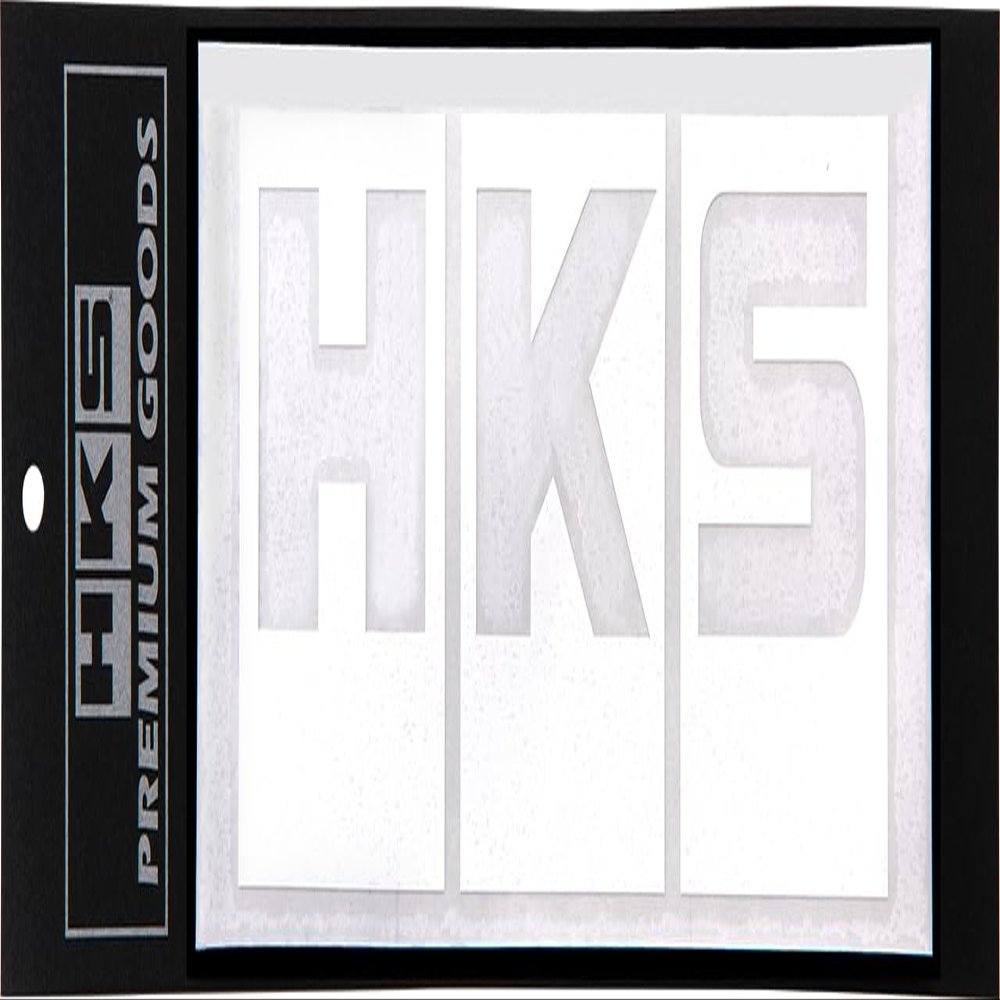 HKS LOGO Sticker W220 WHITE