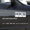 HKS LOGO Sticker W220 WHITE view 2