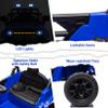 12V Ride On Car for Kids Electric Vehicle Toddlers Battery Powered Truck Car Toy with Remote Control, 4-Wheel Suspension, Battery Display, LED Lights, Music, for Boys Girls, Dark Blue view 3