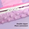 Wizland Kids Sleeping Bag Girls Daycare Mat Flannel Kitty Nap Preschool Rest Mats-Kindergarten, Fluffy Warm Portable Pink Nap Thick Nap Roll for Toddlers-61.8"28.3" view 4